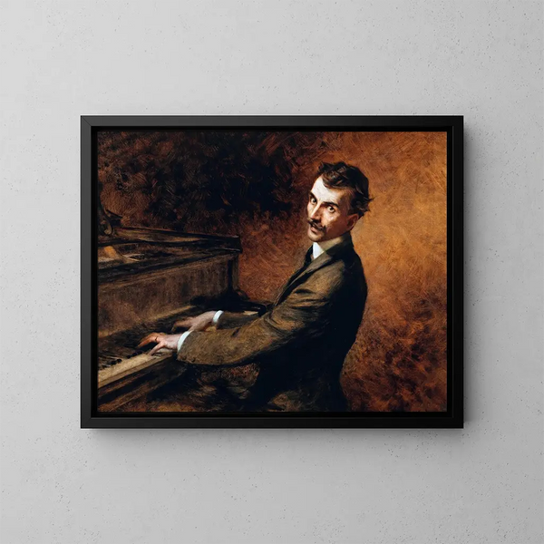 Maestro Arturo Toscanini al pianoforte - Théobald Chartran — quadro incorniciato alla parete