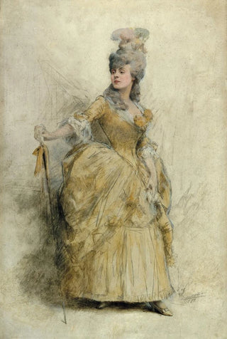 Thobald Chartran - Portrait de Rjane 18561920 en costume de scne.webp