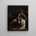 Priam che chiede ad Achille il corpo di Ettore - Thobald Chartran — quadro incorniciato alla parete