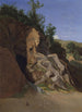 Paesaggio con una grotta - Théodore Caruelle d'Aligny — vista dell’opera