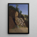 Paesaggio con una grotta - Théodore Caruelle d'Aligny — quadro incorniciato alla parete