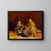 Donna e bambina di Costantino con una gazzella - Théodore Chassériau — quadro incorniciato alla parete