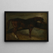 Cavallo marrone - Théodore Géricault — quadro incorniciato alla parete