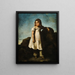 Élisabeth Dedreux bambino in campagna - Théodore Géricault — quadro incorniciato alla parete