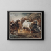 Cavalli da combattimento - Théodore Géricault — quadro incorniciato alla parete