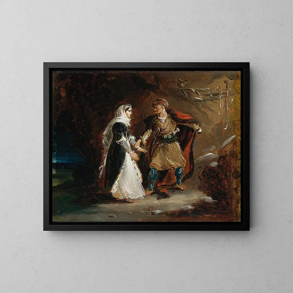 La Fiancée d'Abydos - Théodore Géricault — quadro incorniciato alla parete