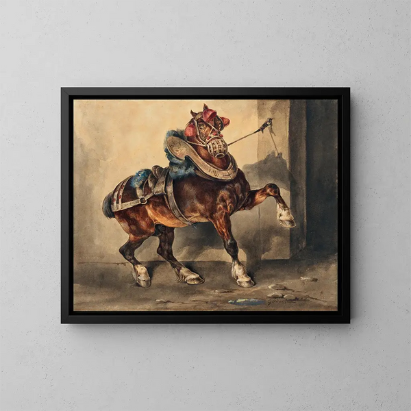Il cavallo del calzolaio - Théodore Géricault — quadro incorniciato alla parete