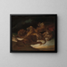 Lions in un paesaggio montano - Théodore Géricault — quadro incorniciato alla parete