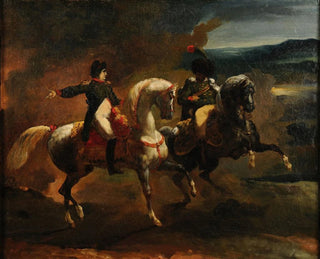 Napoleone che dà un ordine a un ufficiale superiore delle Guide - Théodore Géricault — vista dell’opera