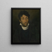 Ritratto di un kleptomane - Théodore Géricault — quadro incorniciato alla parete