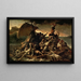Il Radeau della Medusa - Théodore Géricault — quadro incorniciato alla parete