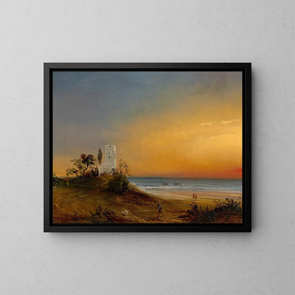 Costa in Algeria - Théodore Gudin — quadro incorniciato alla parete