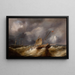 La tempête - Théodore Gudin — quadro incorniciato alla parete