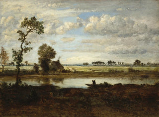 Thodore Rousseau - Landscape with Boatman.webp