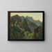 Versant della valle di Saint-Vincent - Théodore Rousseau — quadro incorniciato alla parete
