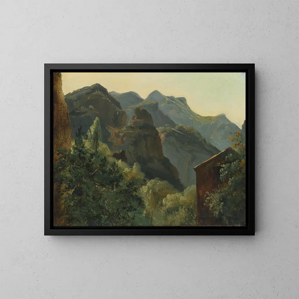 Versant della valle di Saint-Vincent - Théodore Rousseau — quadro incorniciato alla parete