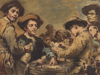 I giocatori di carte - Théodule Ribot — vista dell’opera