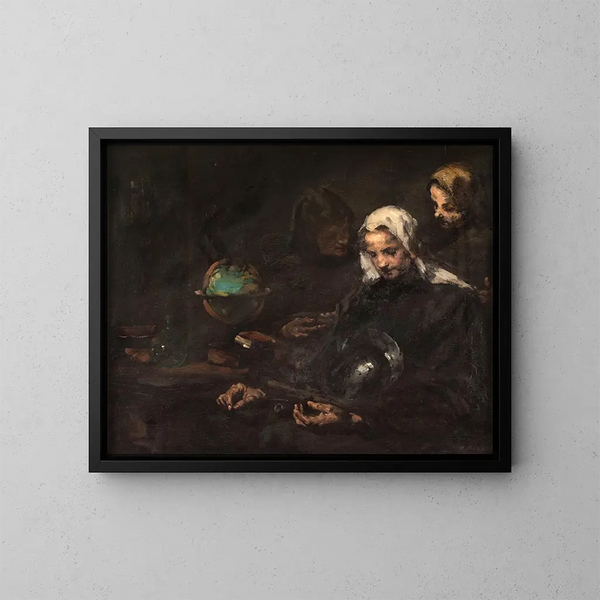 Chez l'antiquaire - Théodule Ribot — quadro incorniciato alla parete