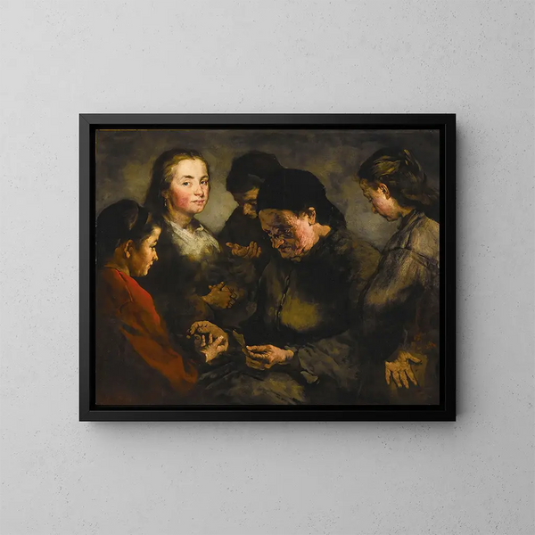 La diseuse de bonne aventure - Théodule Ribot — quadro incorniciato alla parete