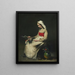 La Fleuriste - Théodule Ribot — quadro incorniciato alla parete