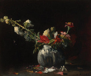 Thodule Ribot - Still Life With Flowers.webp