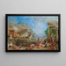 Il sacco di Corinto - Thomas Allom — quadro incorniciato alla parete