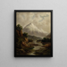 Lit della riva del fiume Waimakariri - Thomas Attwood — quadro incorniciato alla parete
