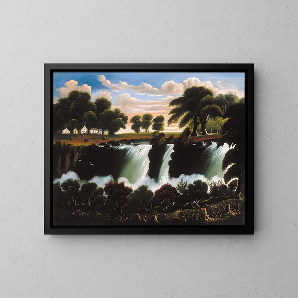 Cascate del Genesee a Rochester - Thomas Chambers — quadro incorniciato alla parete