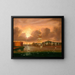 Cielo minaccioso, baia di New York - Thomas Chambers — quadro incorniciato alla parete