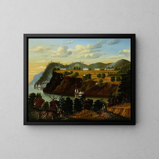 Vista di West Point - Thomas Chambers — quadro incorniciato alla parete