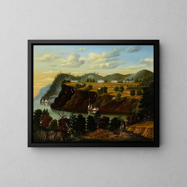 Vista di West Point - Thomas Chambers — quadro incorniciato alla parete