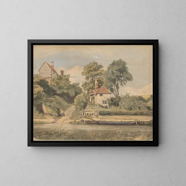 Paesaggio - Thomas Churchyard — quadro incorniciato alla parete