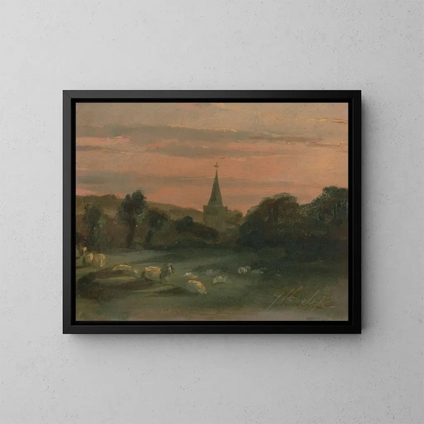 Chiesa di Stoke Poges - Thomas Churchyard — quadro incorniciato alla parete