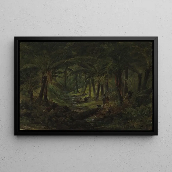 Thomas Clark - Fern gully with Aboriginal family.webp