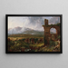 Vista vicino a Tivoli, mattina - Thomas Cole — quadro incorniciato alla parete