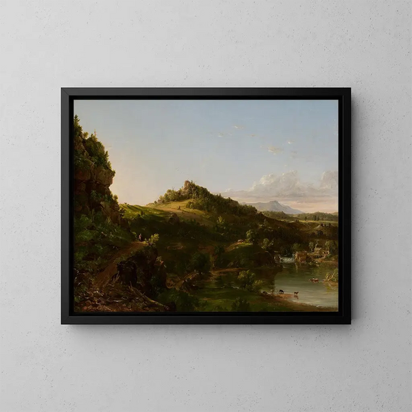 Paesaggio delle Catskills - Thomas Cole — quadro incorniciato alla parete