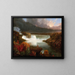 Vista lontana delle cascate del Niagara - Thomas Cole — quadro incorniciato alla parete