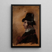 Uomo con cappello alto - Thomas Cole — quadro incorniciato alla parete