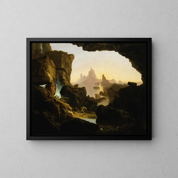 Il Ritiro delle Acque del Diluvio - Thomas Cole — quadro incorniciato alla parete