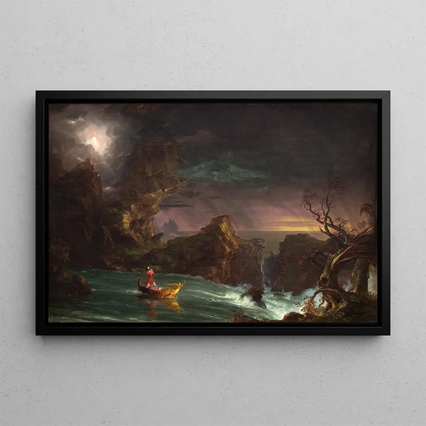 Il Viaggio della vita: l'età adulta - Thomas Cole — quadro incorniciato alla parete