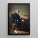 Portrait de Jules Michelet 1798-1874 storico - Thomas Couture — quadro incorniciato alla parete