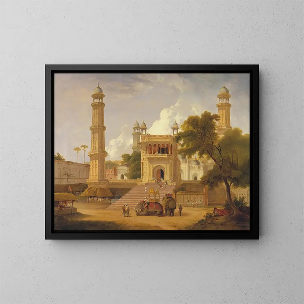 Temple indiano detto essere la moschea di Aboul Nabi Muttra - Thomas Daniell — quadro incorniciato alla parete