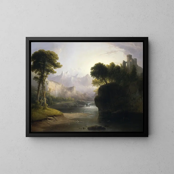 Paesaggio fantastico - Thomas Doughty — quadro incorniciato alla parete