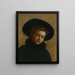 Ritratto di Lillian Hammit, ragazza con il grande cappello - Thomas Eakins — quadro incorniciato alla parete