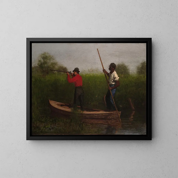Tir de rail sur le Delaware - Thomas Eakins — quadro incorniciato alla parete
