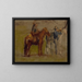 Studio per Cowboys nei Badlands - Thomas Eakins — quadro incorniciato alla parete