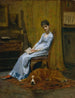 La donna dell'artista e il suo setter - Thomas Eakins — vista dell’opera