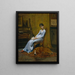 La donna dell'artista e il suo setter - Thomas Eakins — quadro incorniciato alla parete