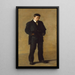 Il pensatore Ritratto di Louis N Kenton - Thomas Eakins — quadro incorniciato alla parete