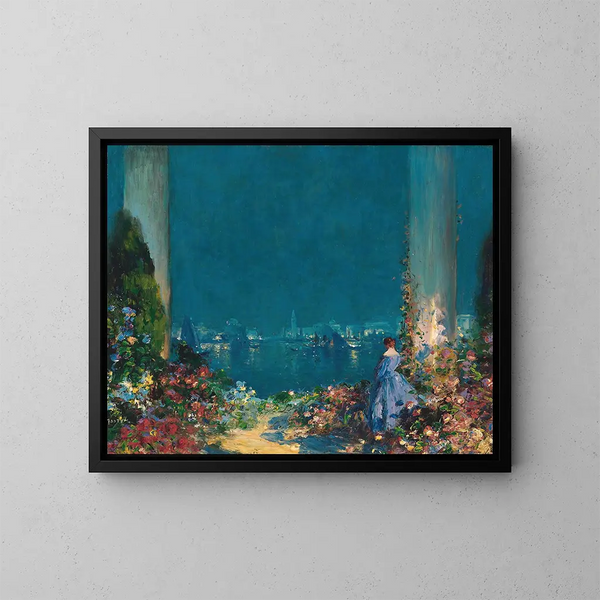 Una serata incantata a Venezia - Thomas Edwin Mostyn — quadro incorniciato alla parete